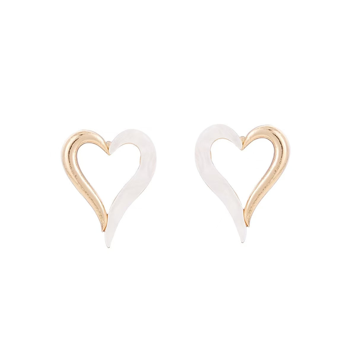 Earrings women alloy earrings suit silver geometric stylish exaggerated earrings inlaid with pearl earrings