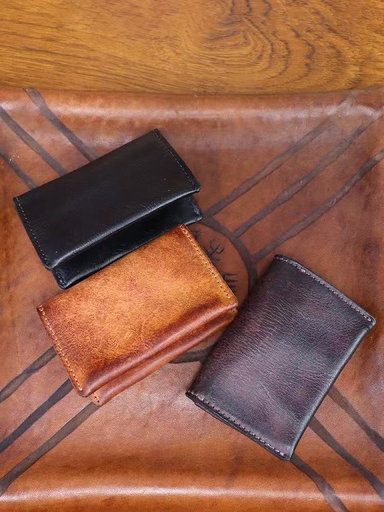 card holder slim bank card wallet card cowhide card case