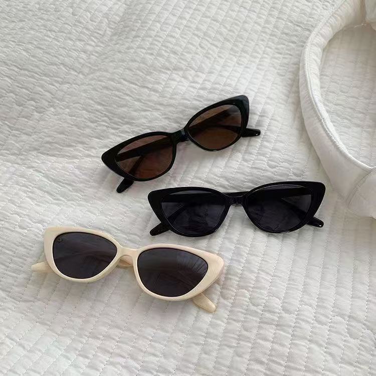 Cat-eye sunglasses women's chic, trendy, uv protection, retro, versatile, face-slimming, street style