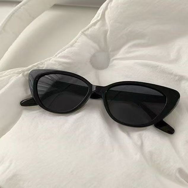 Cat-eye sunglasses women's chic, trendy, uv protection, retro, versatile, face-slimming, street style