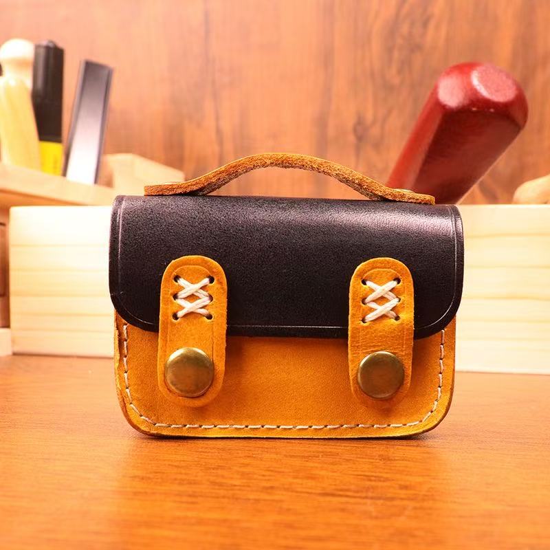 new mini charm bag cowhide versatile shoulder & crossbody pouch for earphone