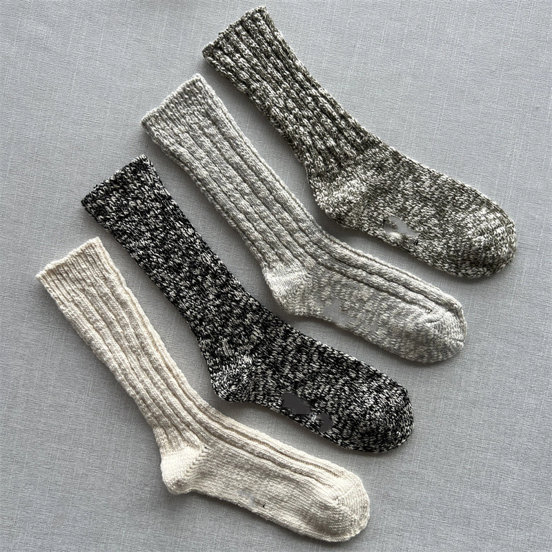 export socks for women, niche styleaccessible luxuryknee socks socks for women, fashion thick thread knitting socks