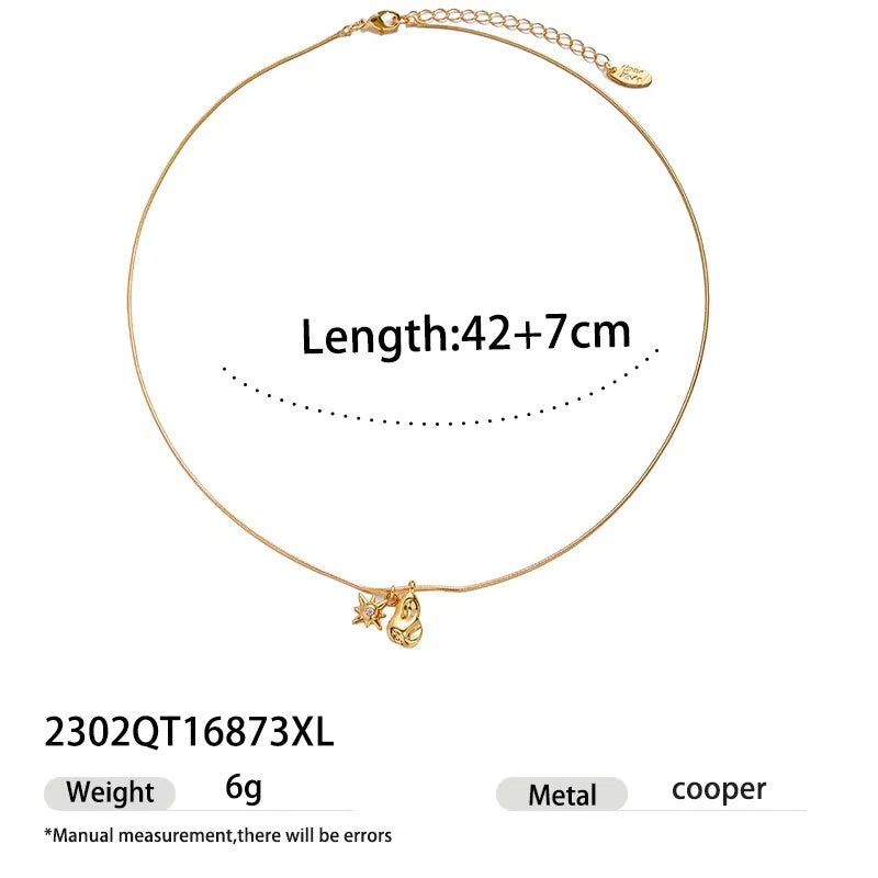 Necklace women's collarbone chain