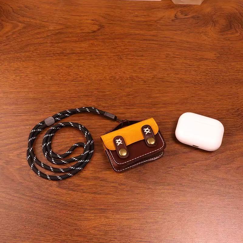 new mini charm bag cowhide versatile shoulder & crossbody pouch for earphone