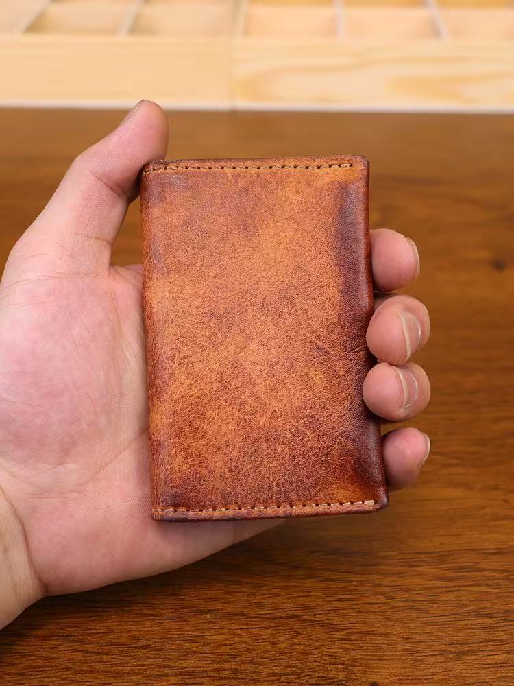 card holder slim bank card wallet card cowhide card case