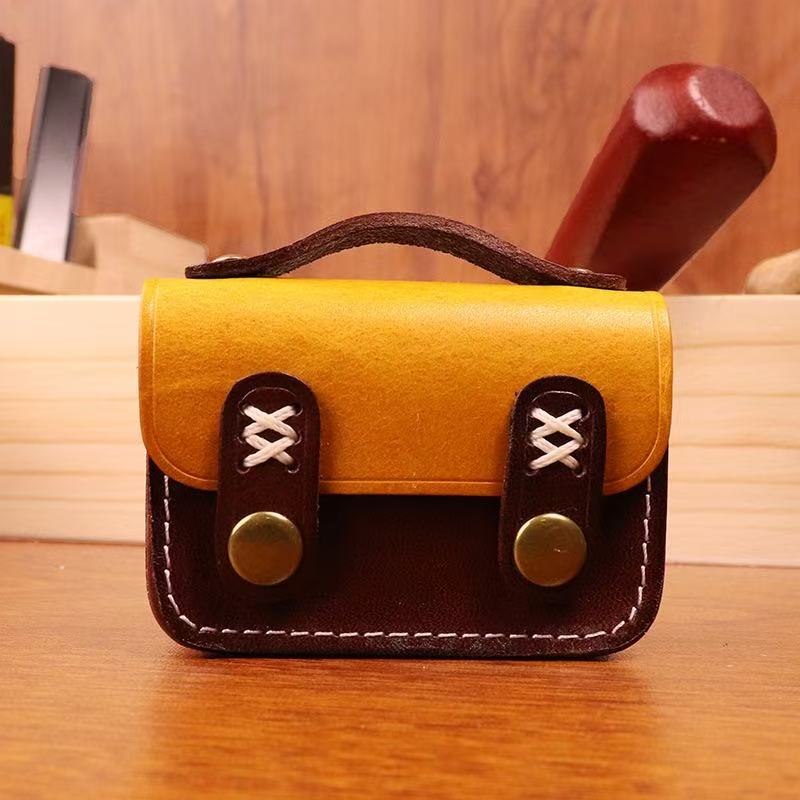 new mini charm bag cowhide versatile shoulder & crossbody pouch for earphone