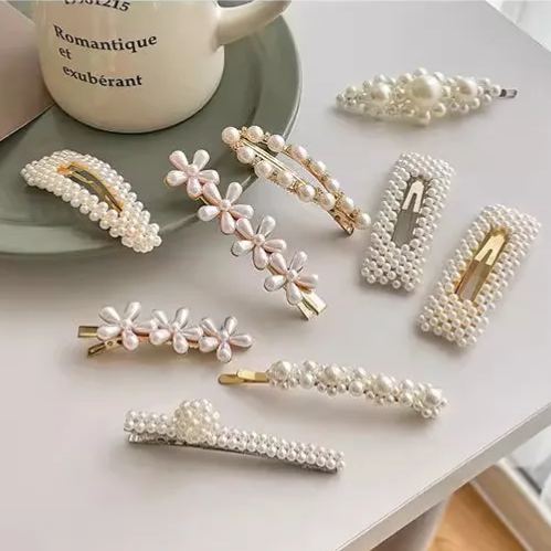 シルバーメタルヘアクリップ レディース ガールズ ダックビルヘアピン パーソナル